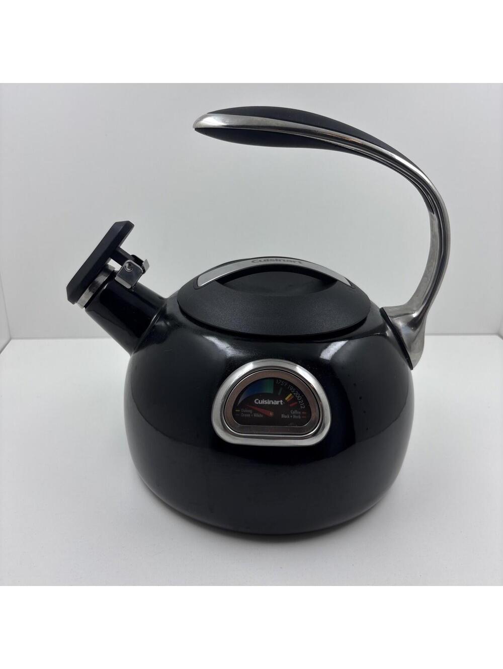 Cuisinart Black 7-Cup Electric Tea Kettle Porcelain Ptk-330bk Prefectemp
